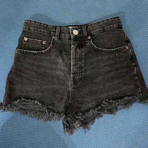 Zara high waisted denim shorts